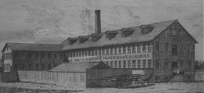 Waters Boat Factory c. 1875
