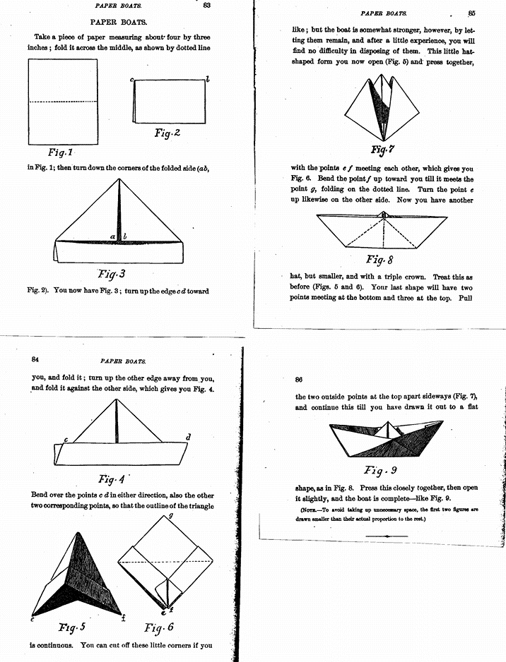 instructions for folding paper